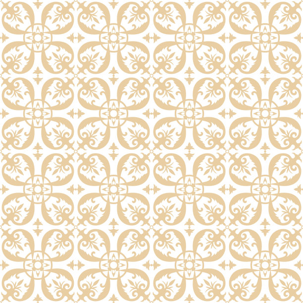 巴洛克花型矢量无缝图案。维多利亚奢华的背景纹理。复古瓷砖花装饰设计墙纸，织物样本，背景，窗帘，包装，家具纺织品。图片下载