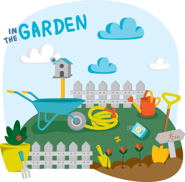 在花园里图片下载