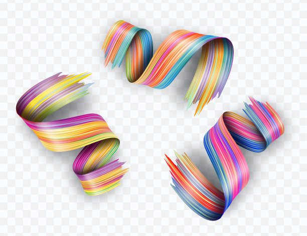 三维抽象流体流体设计。色彩扭曲的笔触，涂抹波浪，溅起卷曲的油漆图片下载