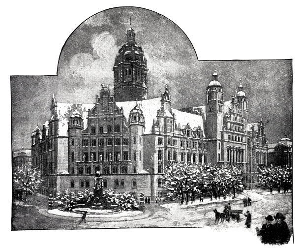 德国莱比锡的新市政厅图片下载