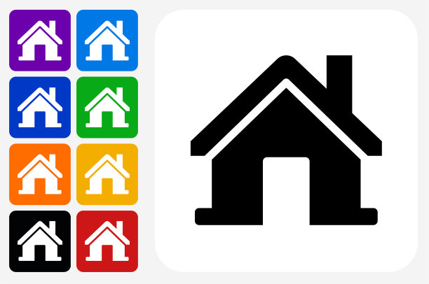 房子图标广场按钮设置图片下载