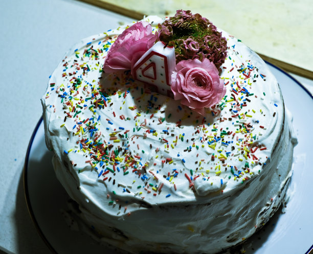 奶油生日蛋糕图片下载