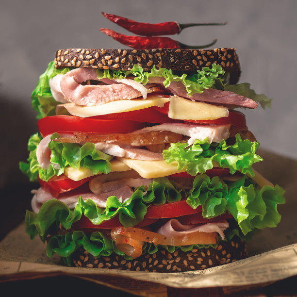 开胃的三明治图片下载