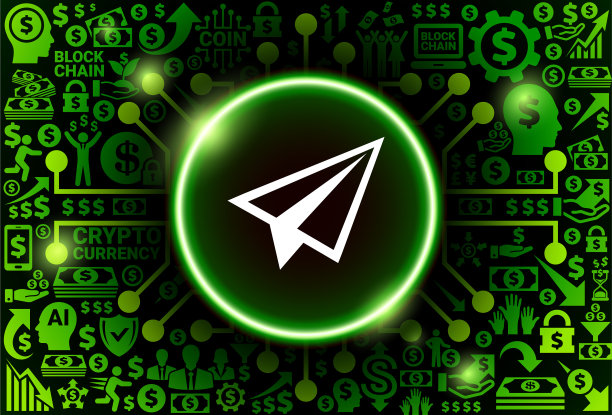 货币和加密货币背景上的纸飞机图标图片下载