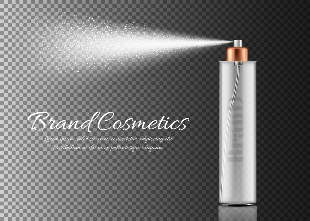 矢量现实喷雾器的化妆品图片下载