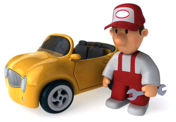 有趣的机制- 3D插图图片下载