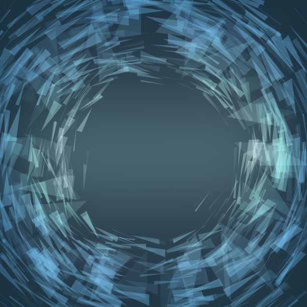 摘要矢量网格背景。在空间中飞行的混沌连接点和多边形。飞扬的瓦砾残片。未来技术风格卡。线、点、圆、面。未来的设计。图片下载