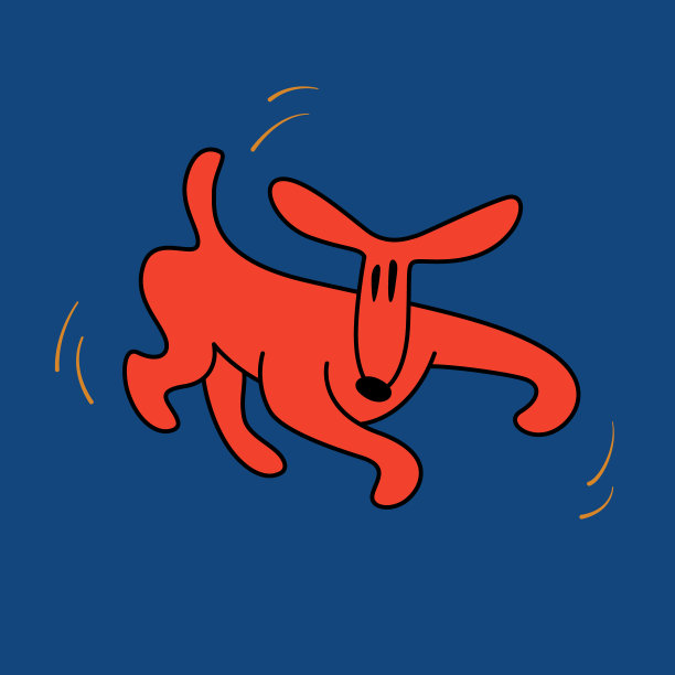 愚蠢的狗跑步素材图片