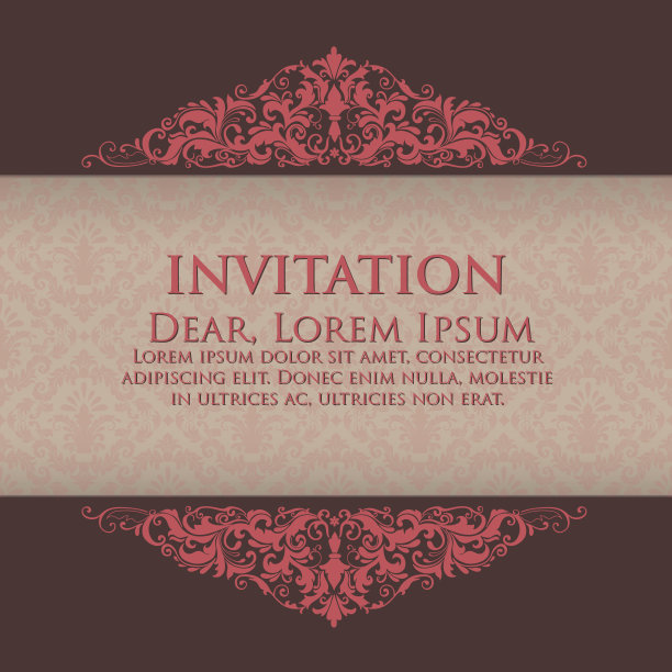 婚礼请柬和公告卡与花卉背景艺术。优雅华丽的花卉背景。花的背景和优雅的花元素。设计模板。图片下载