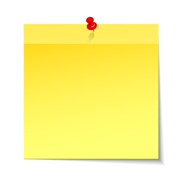 黄色粘纸-股票矢量图片下载