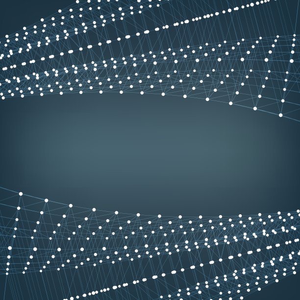 摘要矢量网格背景。在空间中飞行的混沌连接点和多边形。飞扬的瓦砾残片。未来技术风格卡。线、点、圆、面。未来的设计。图片下载