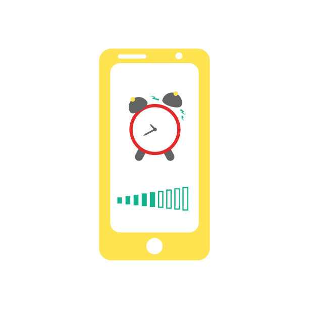 智能手机闹钟。图片下载