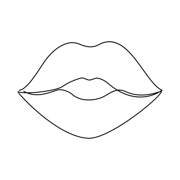 一行的嘴唇图片下载