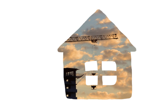 施工现场起重机图片下载