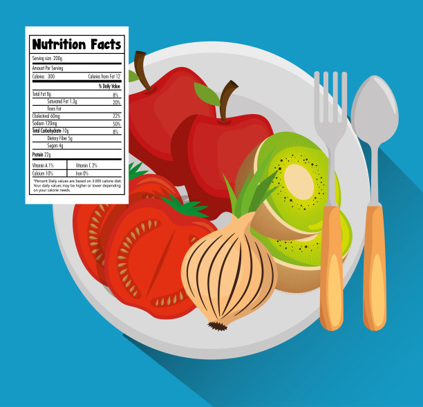 水果和蔬菜的营养成分图片下载