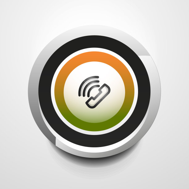 电话按钮，呼叫支持创意，矢量图图片下载