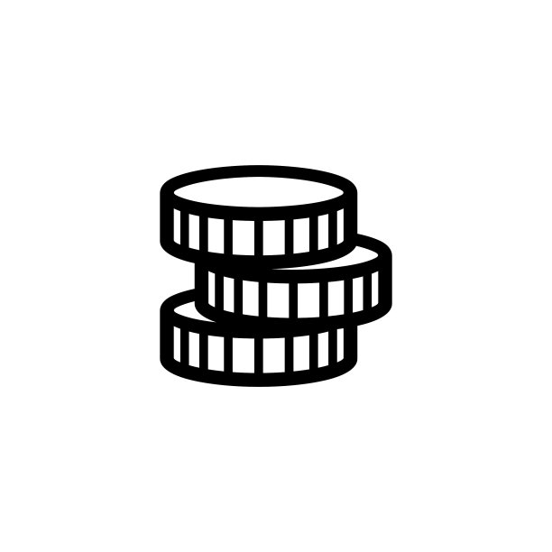 硬币堆图标图片下载