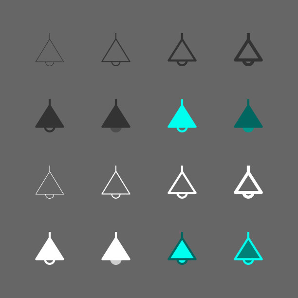 天花板灯图标-多系列图片下载