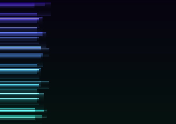 海洋颜色的频率条重叠在黑暗的背景图片下载