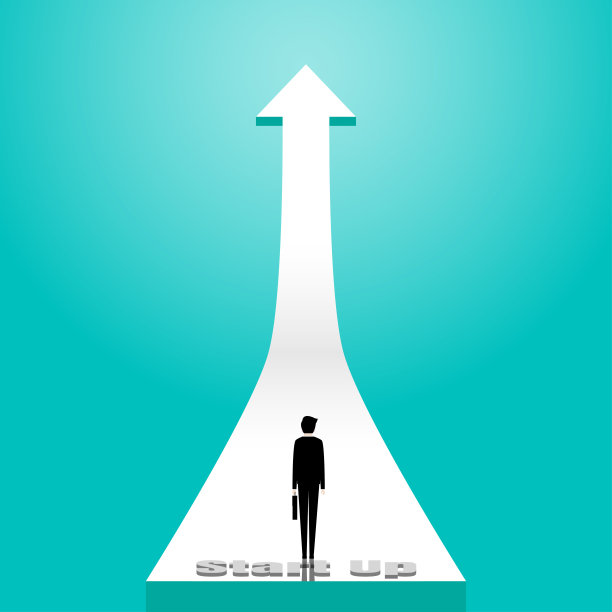 商人站在箭上图片下载