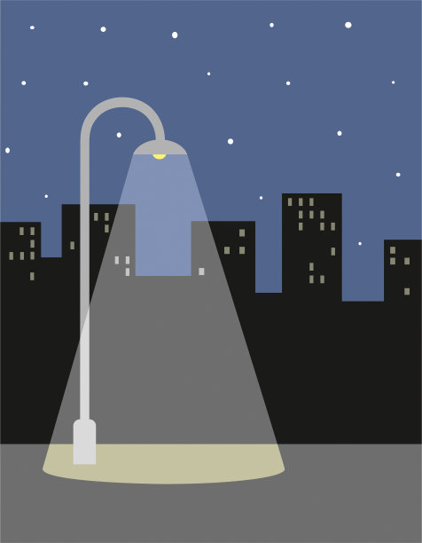 街灯矢量图图片下载
