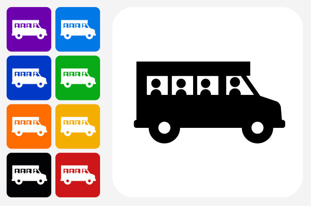 校车图标广场按钮设置图片下载