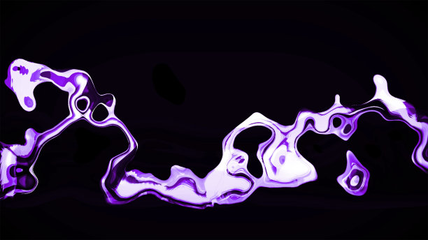 现代艺术背景的抽象。弯曲曲线上的黑色背景与复制空间的文本。图片下载