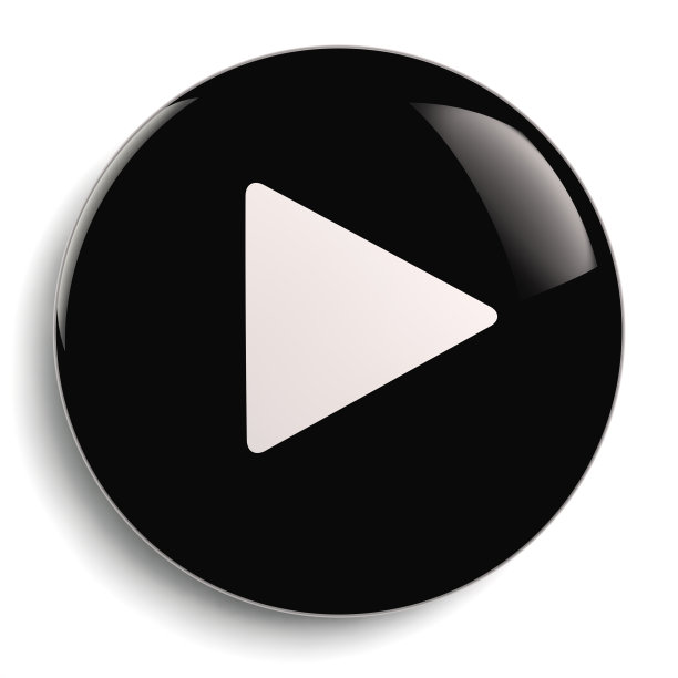 播放按钮黑色图标图片下载