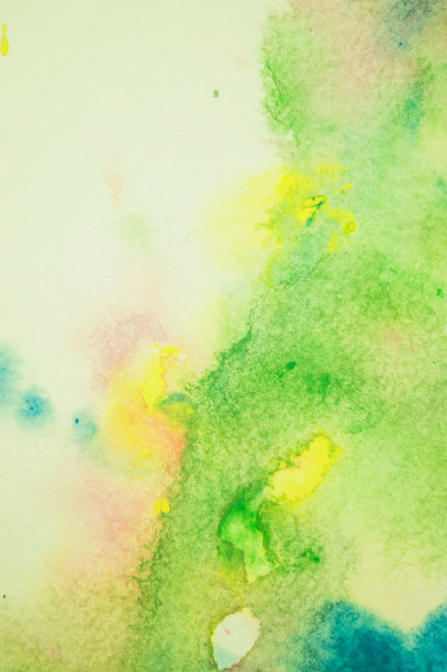 在纸上抽象水彩纹理，用作背景。图片下载