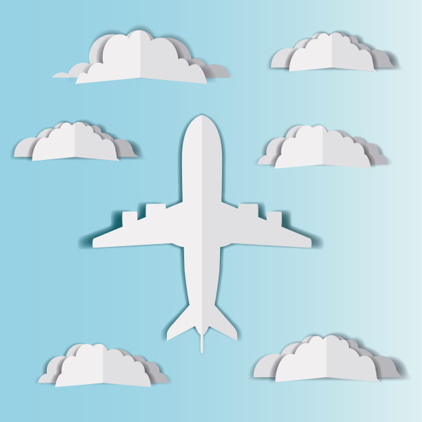 飞机与云景飞行图片下载