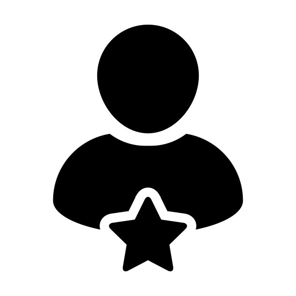 明星图标向量男性用户个人资料头像符号为客户评级字形象形图图片下载