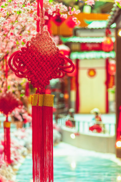 红色的中国结素材图片