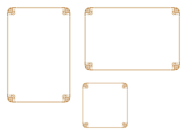 适合A4尺寸的纸张。装饰框。素材图片
