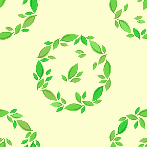 绿叶背景。素材图片