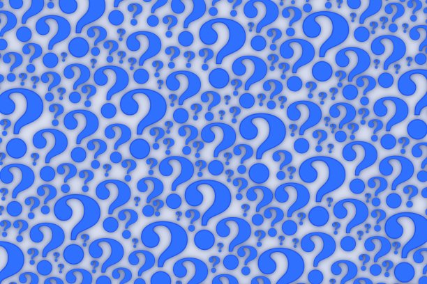 问号3d背景纹理蓝色问号符号图片下载