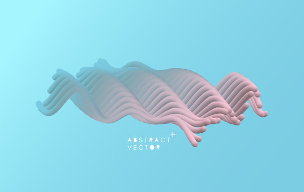抽象波浪背景横幅，传单和海报。动态效果。矢量插图。封面设计模板。可用于广告、营销、演示。图片下载
