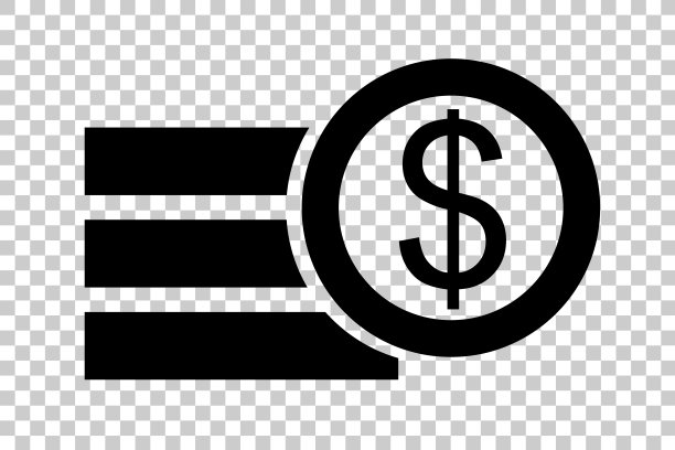 简单的图标，印尼盾币的堆叠，在透明效果的背景图片下载