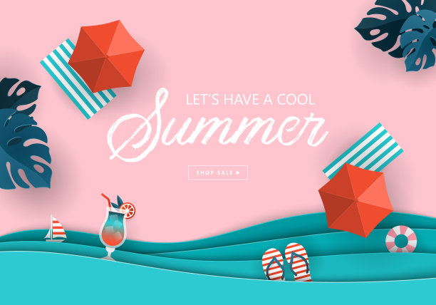 夏季促销横幅设计图片下载