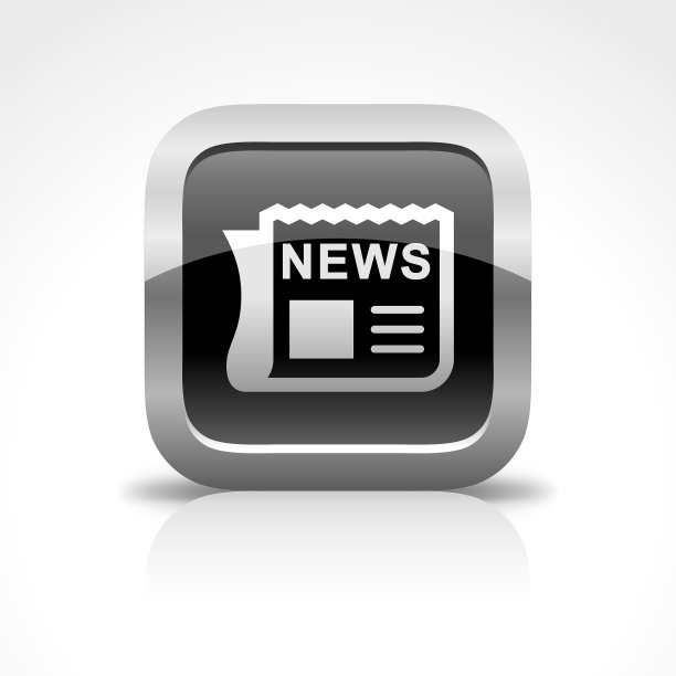 新闻传播光滑按钮图标图片下载