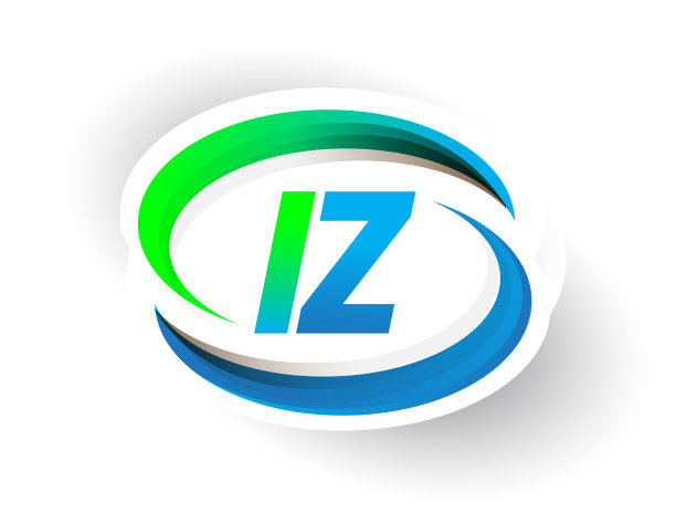 公司名称的首字母标识为蓝色和绿色的勾形设计。图片下载