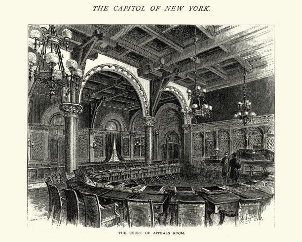 纽约国会上诉法院会议室，19世纪图片下载