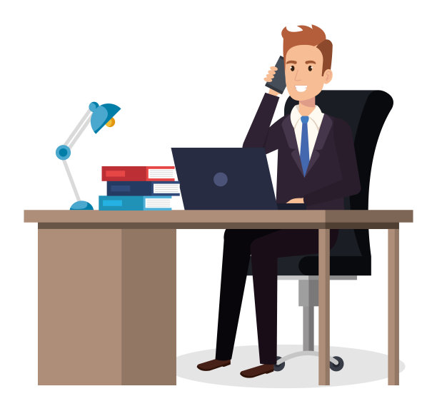 坐在办公室里的商人图片下载