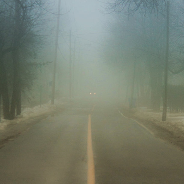在浓雾中驾驶图片下载