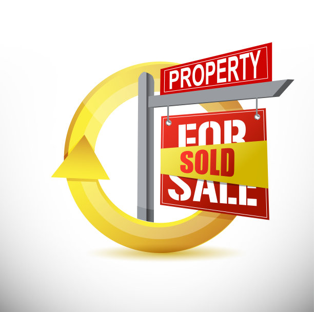 出售物业360设计概念插图设计的白色图片下载