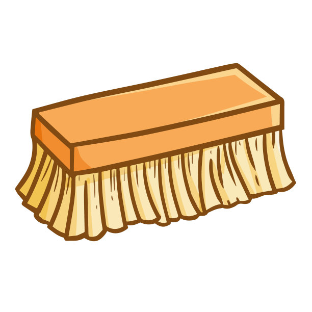 可爱的刷刷清洁房子图片下载