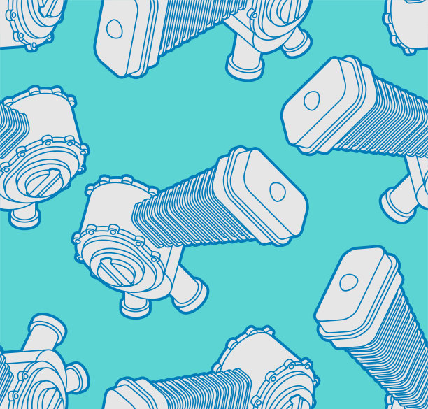 发动机竞速等距模式无缝。汽车摩托车的背景。矢量插图。图片下载