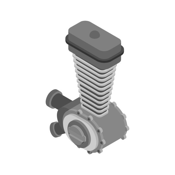 引擎赛车等距。汽车摩托车孤立。矢量插图。图片下载