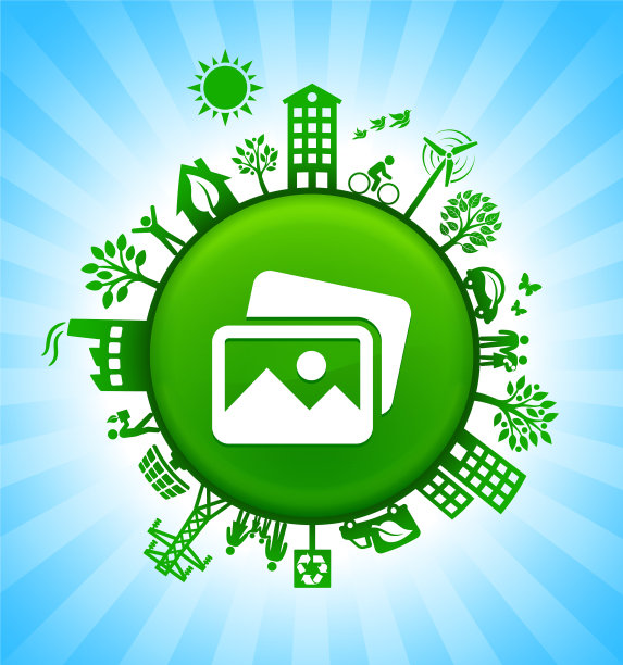 图片环境绿色按钮背景在蓝天图片下载