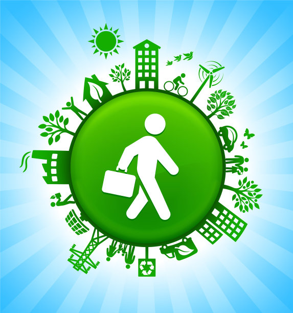 公文包简笔画环境绿色按钮背景在蓝天图片下载