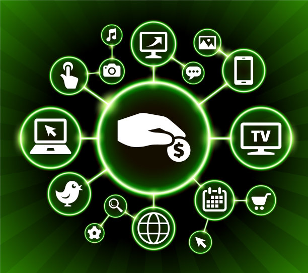 给金钱互联网通讯技术暗按钮背景图片下载